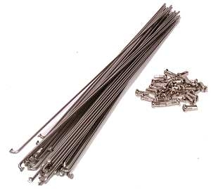Sapim 50 Stück Speichen/Nippel Nirosta 1,8mm 